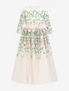 MARCHESA GIRLS FLORAL EMBROIDERED TULLE GOWN
