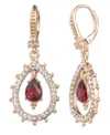 Marchesa Glass And Epoxy Stone Gold-tone Pear Orbital Earrings In Gold