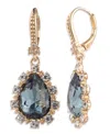 Marchesa Glass Stone Gold-tone Drama Pear Drop Earrings In Gold