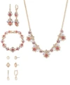 Marchesa Gold Tone Crystal Imitation Pearl Jewelry Collection In Multi
