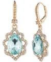 Marchesa Gold-tone Mixed Crystal Drop Earrings In Gold