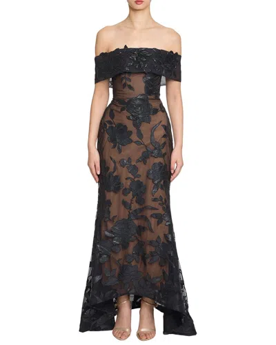 Marchesa Gown In Black