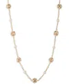 Marchesa Imitation Pearl Collar Necklace In Gold