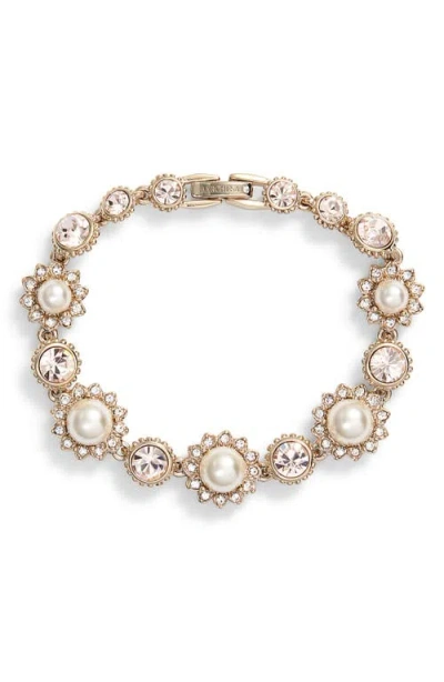 MARCHESA MARCHESA IMITATION PEARL LINE BRACELET
