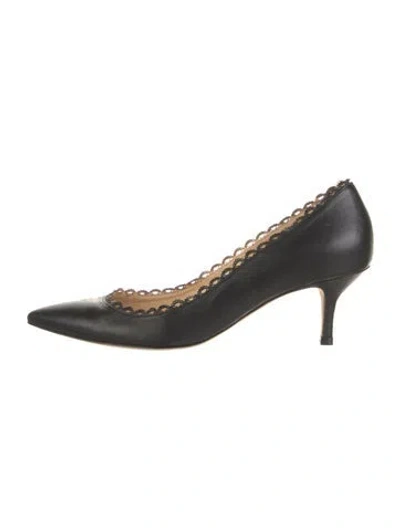 Pre-owned Marchesa Leather Pumps In Black