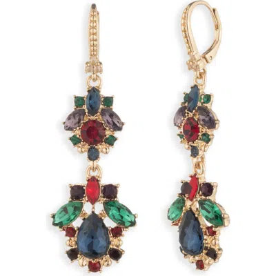 Marchesa Magnificent Magnolia Double Drop Earrings In Multi