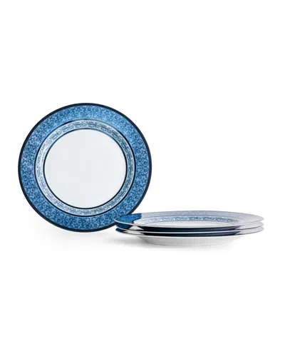 Marchesa Monarcha Dinner Plates, Set Of 4 In Blue
