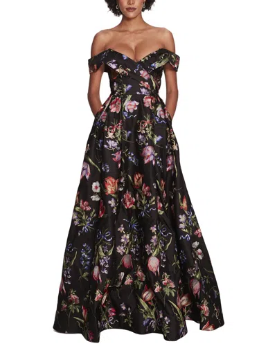 Marchesa Notte Alex Gown In Black