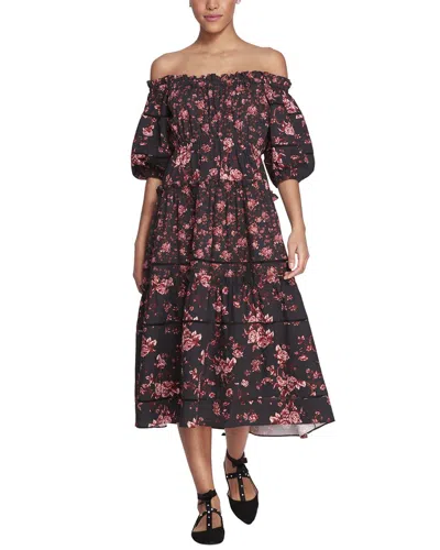 Marchesa Notte Ayana Printed Dress In Multi