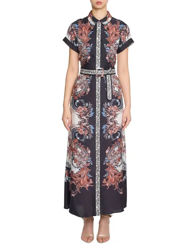 Marchesa Notte Marchesa Rosa Twill Shirtdress In Yellow
