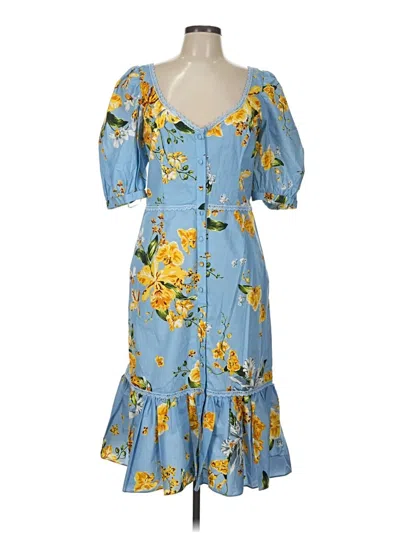 Pre-owned Marchesa Notte Casual Dress In Blue