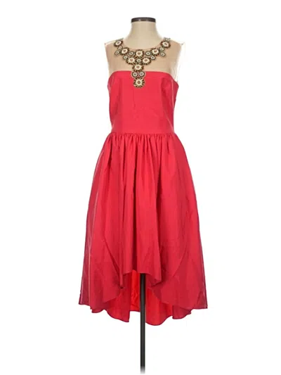 Pre-owned Marchesa Notte Casual Dress In Red