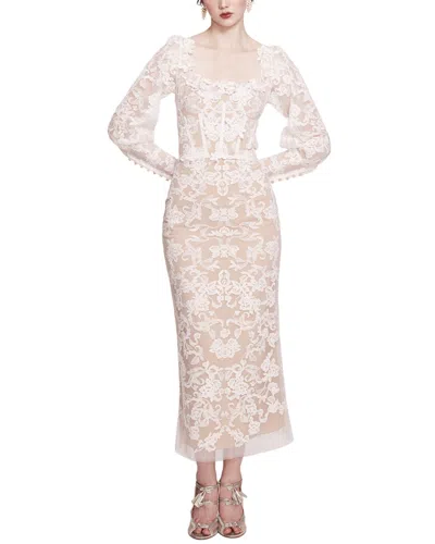 Marchesa Notte Cocktail Dress In Multi