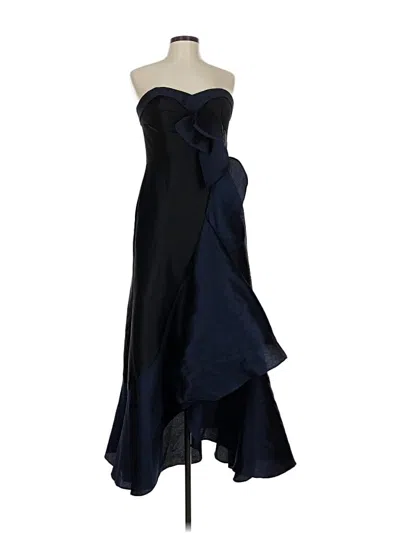 Pre-owned Marchesa Notte Cocktail Dress In Black