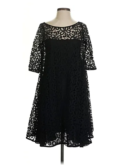 Pre-owned Marchesa Notte Cocktail Dress In Black