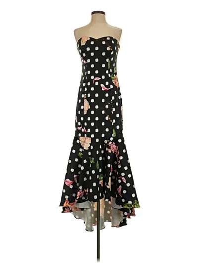 Pre-owned Marchesa Notte Cocktail Dress In Black