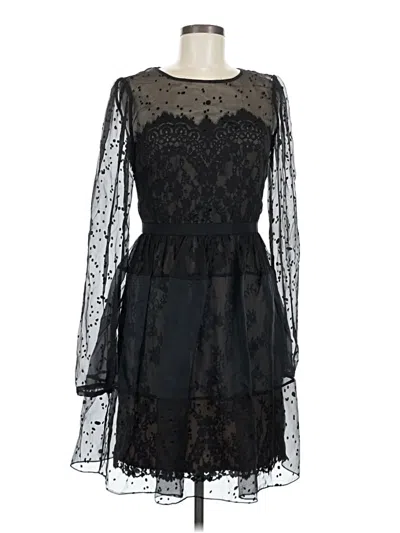 Pre-owned Marchesa Notte Cocktail Dress In Black