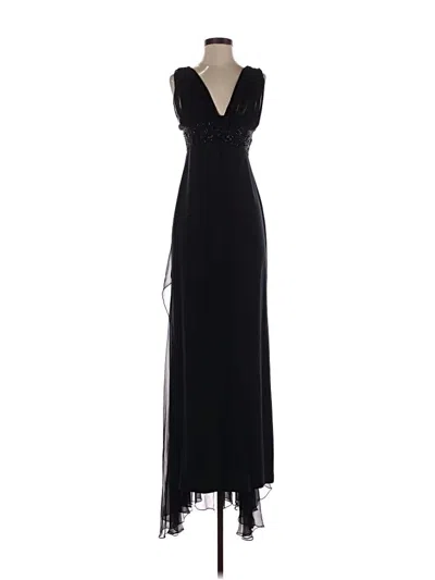 Pre-owned Marchesa Notte Cocktail Dress In Black