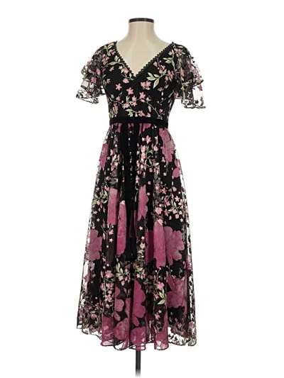 Marchesa Notte Cocktail Dress In Black