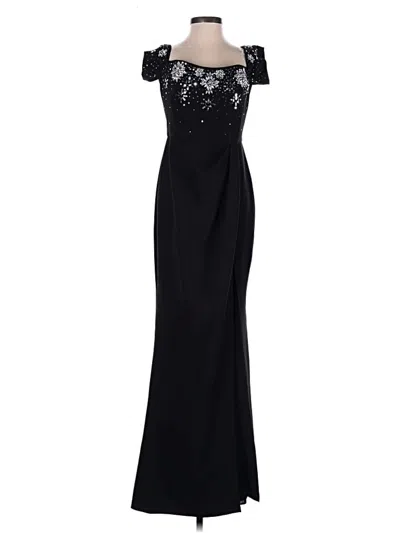 Pre-owned Marchesa Notte Cocktail Dress In Black