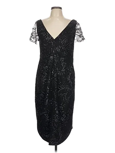 Pre-owned Marchesa Notte Cocktail Dress In Black