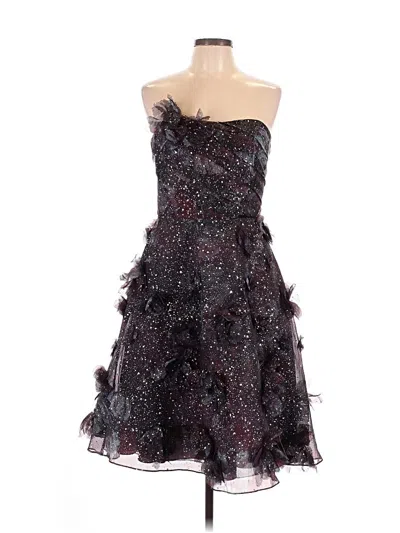 Marchesa Notte Cocktail Dress In Black