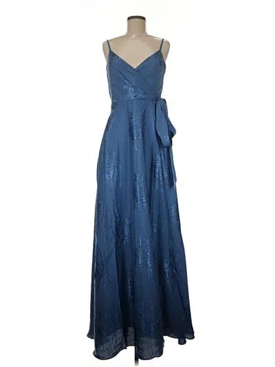 Pre-owned Marchesa Notte Cocktail Dress In Blue