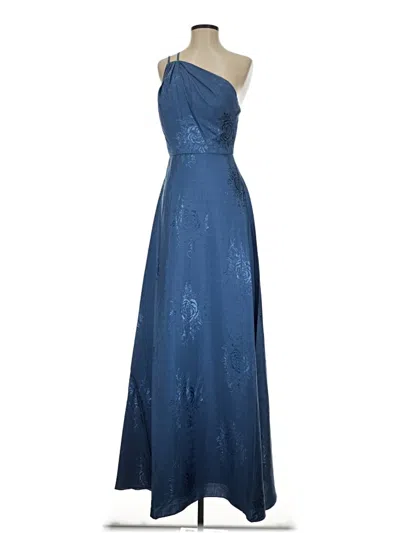 Marchesa Notte Cocktail Dress In Blue
