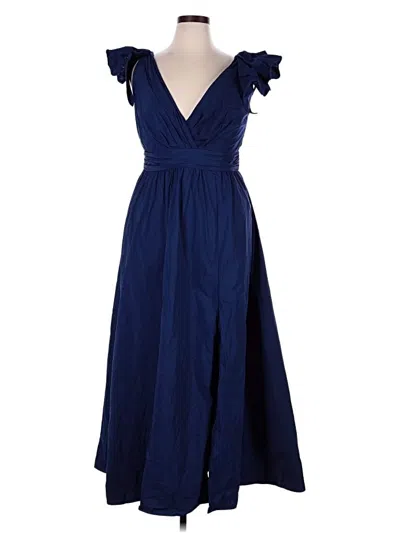 Pre-owned Marchesa Notte Cocktail Dress In Blue