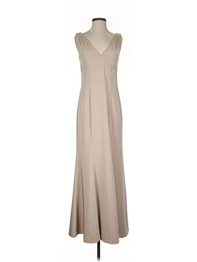 Pre-owned Marchesa Notte Cocktail Dress In Brown
