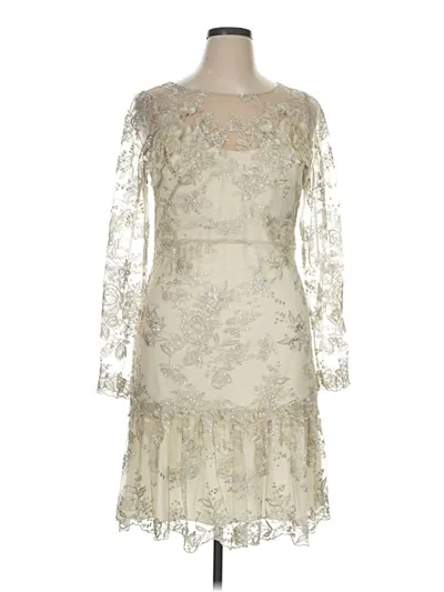 Marchesa Notte Cocktail Dress In Neutral