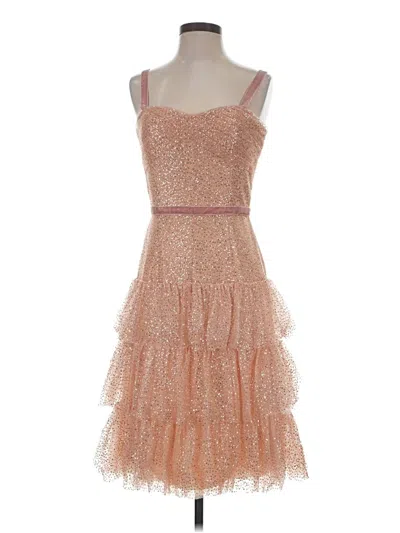 Marchesa Notte Cocktail Dress In Pink