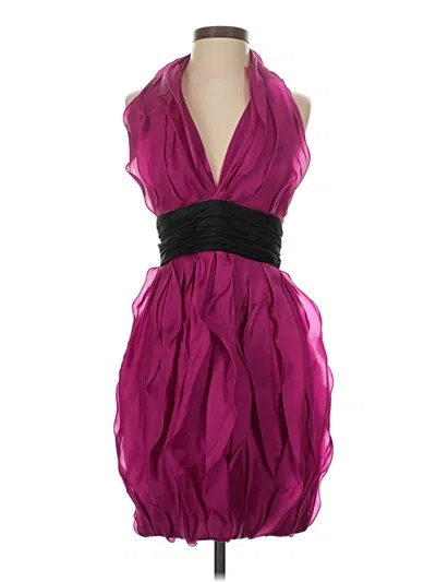 Pre-owned Marchesa Notte Cocktail Dress In Purple