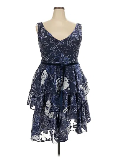 Pre-owned Marchesa Notte Cocktail Dress In Purple