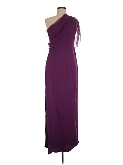 Pre-owned Marchesa Notte Cocktail Dress In Purple