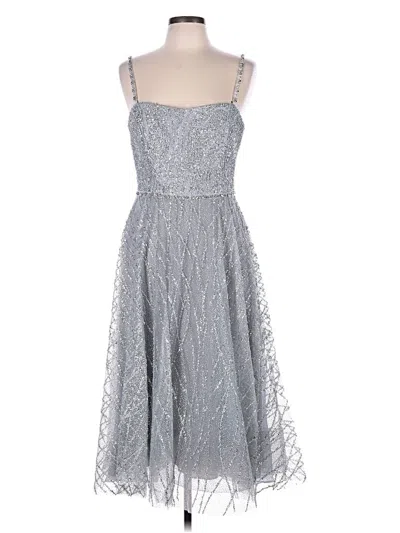 Marchesa Notte Cocktail Dress In Blue