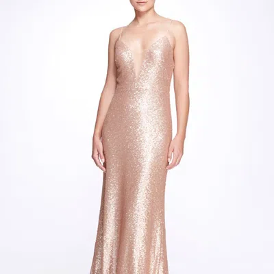 Marchesa Notte Cortana Gown In Pink