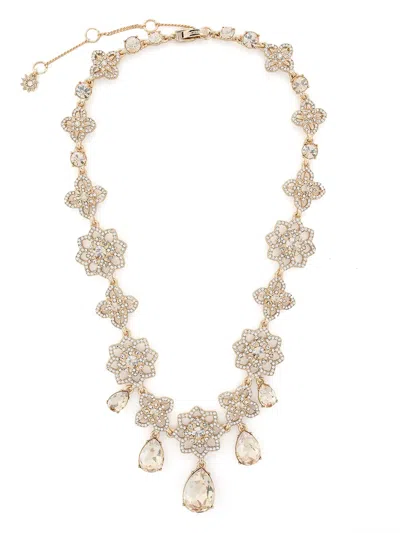 Marchesa Notte Crystal Drama Collar Necklace In Gold