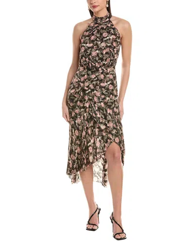 Marchesa Notte Floral Dress In Multi