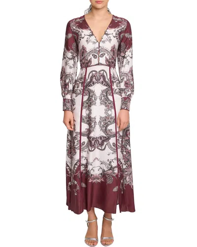 Marchesa Notte Garden Of Eve Midi Dress In Multi