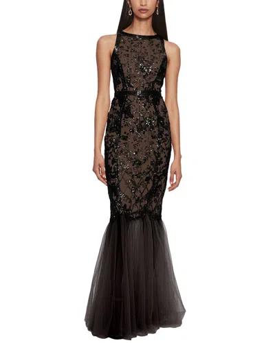 Marchesa Notte Gown In Black