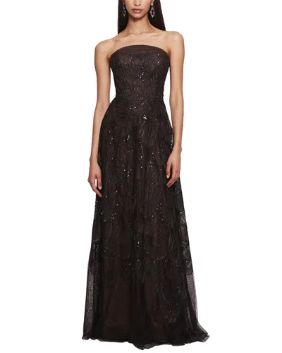 Marchesa Notte Gown In Black