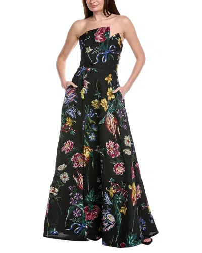 Marchesa Notte Gown In Black