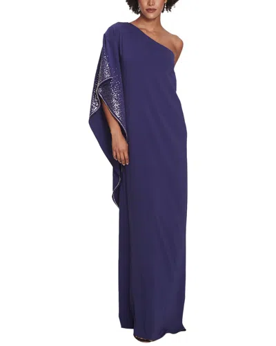 Marchesa Notte Gown In Blue