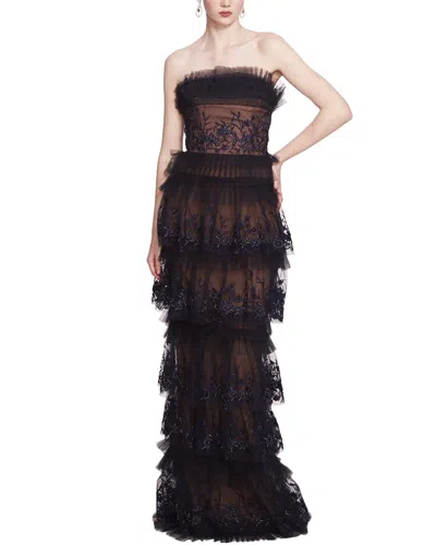 Marchesa Notte Gown In Black