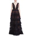 Marchesa Notte Gown In Multi