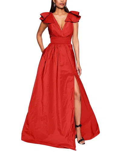 Marchesa Notte Gown In Animal Print