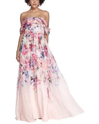 Pre-owned Marchesa Notte Gown Women's 6 In Pink