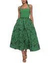 Marchesa Notte Calathea Halter Dress