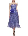 Shop Marchesa Notte Iris Cutwork Midi Dress